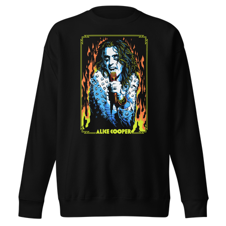 MerchMoment Alice Cooper - Flames Sweatshirt Black