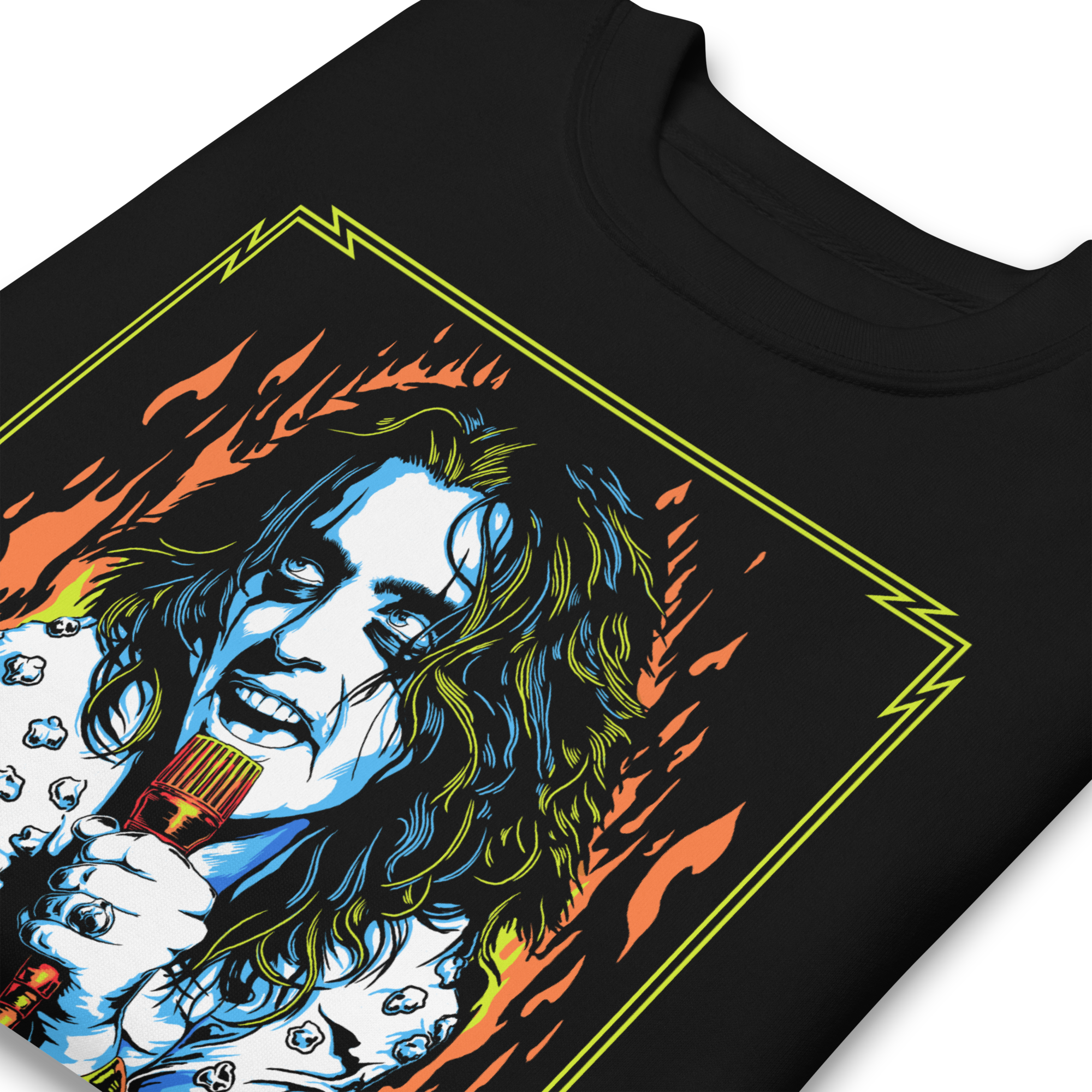 MerchMoment Alice Cooper - Flames Sweatshirt Black