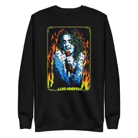 MerchMoment Alice Cooper - Flames Sweatshirt Black