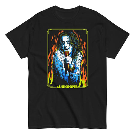 MerchMoment Alice Cooper - Flames T-Shirt Black