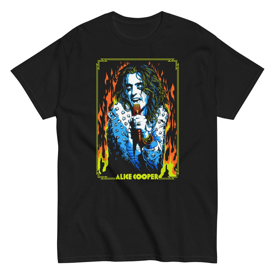 MerchMoment Alice Cooper - Flames T-Shirt Black