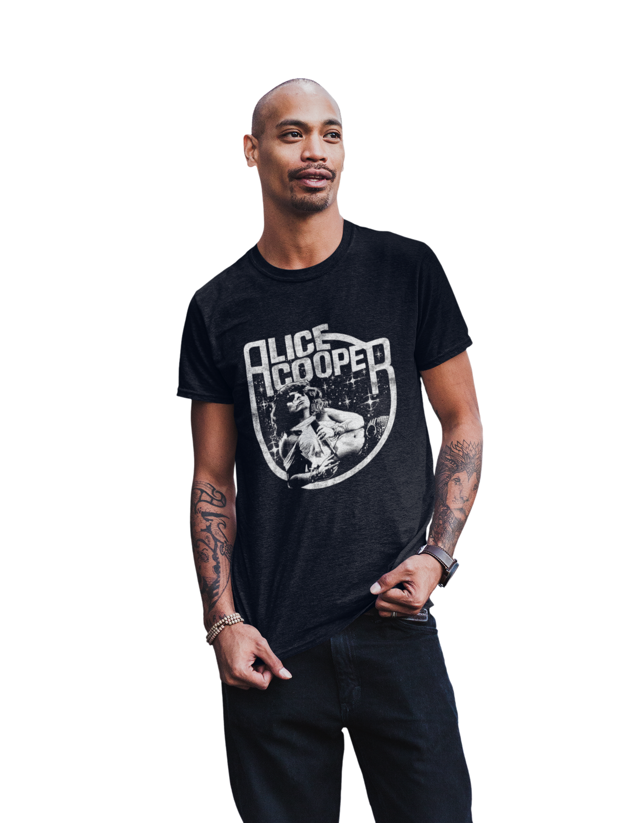 MerchMoment Alice Cooper - Lounging T-Shirt Black