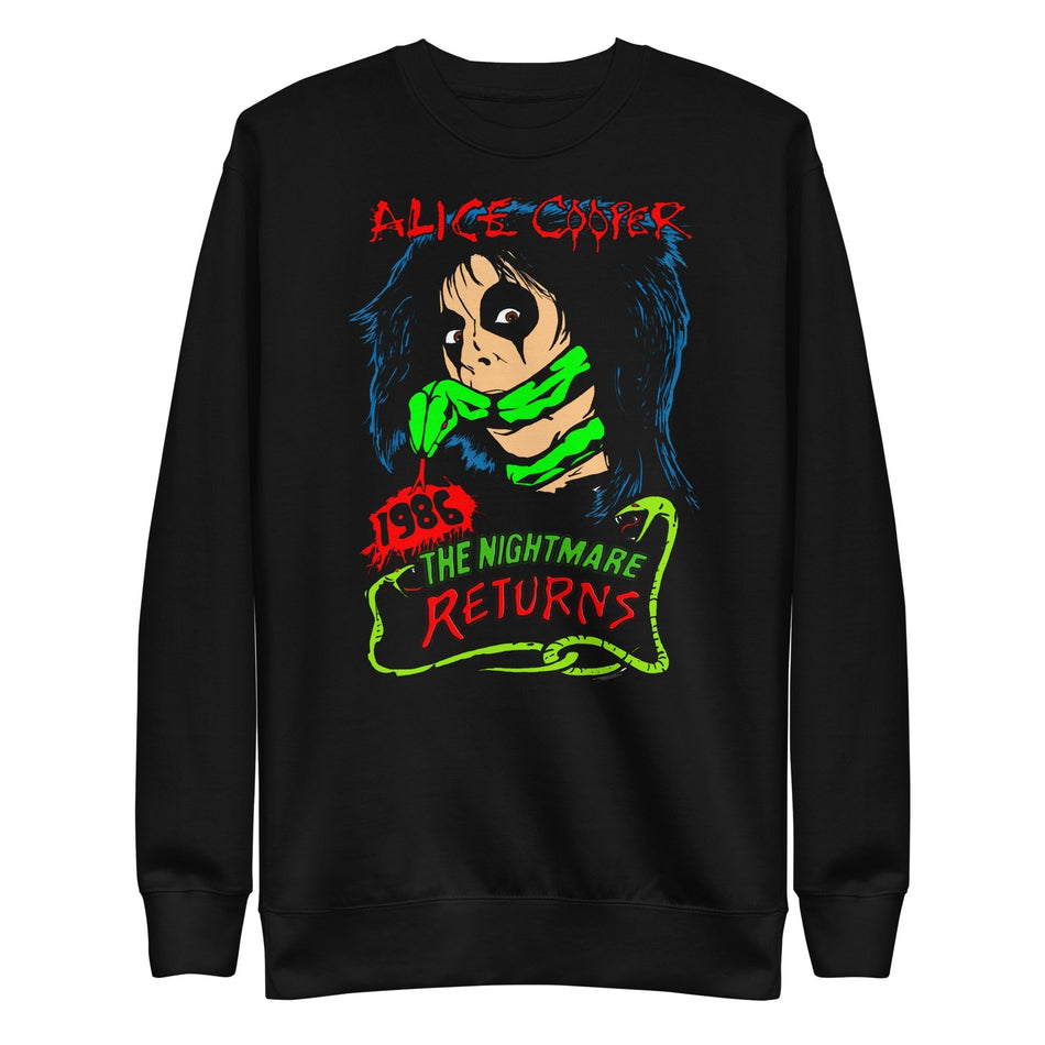 MerchMoment Alice Cooper - Nightmare Returns Sweatshirt Black
