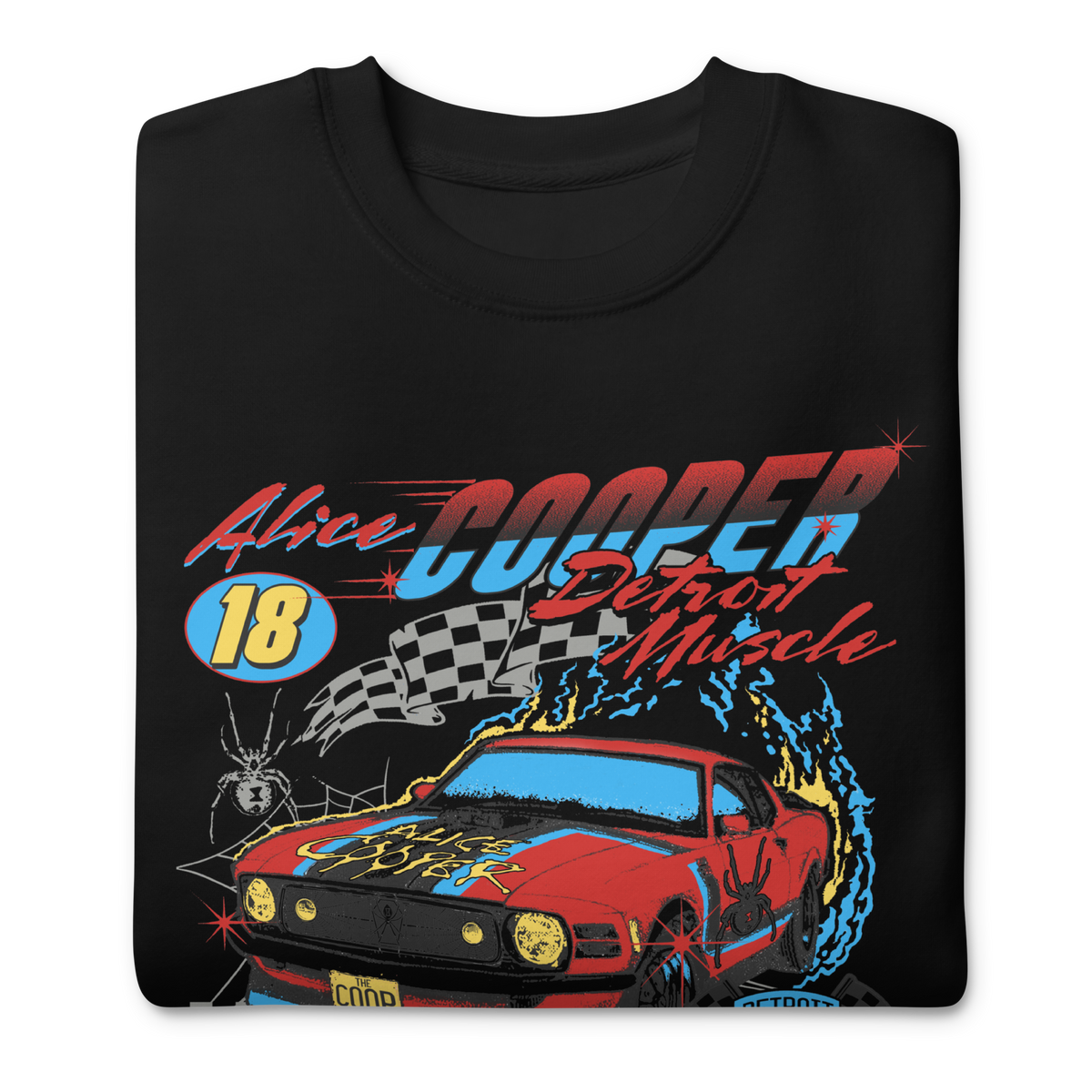 MerchMoment Alice Cooper - Racecar Sweatshirt Black