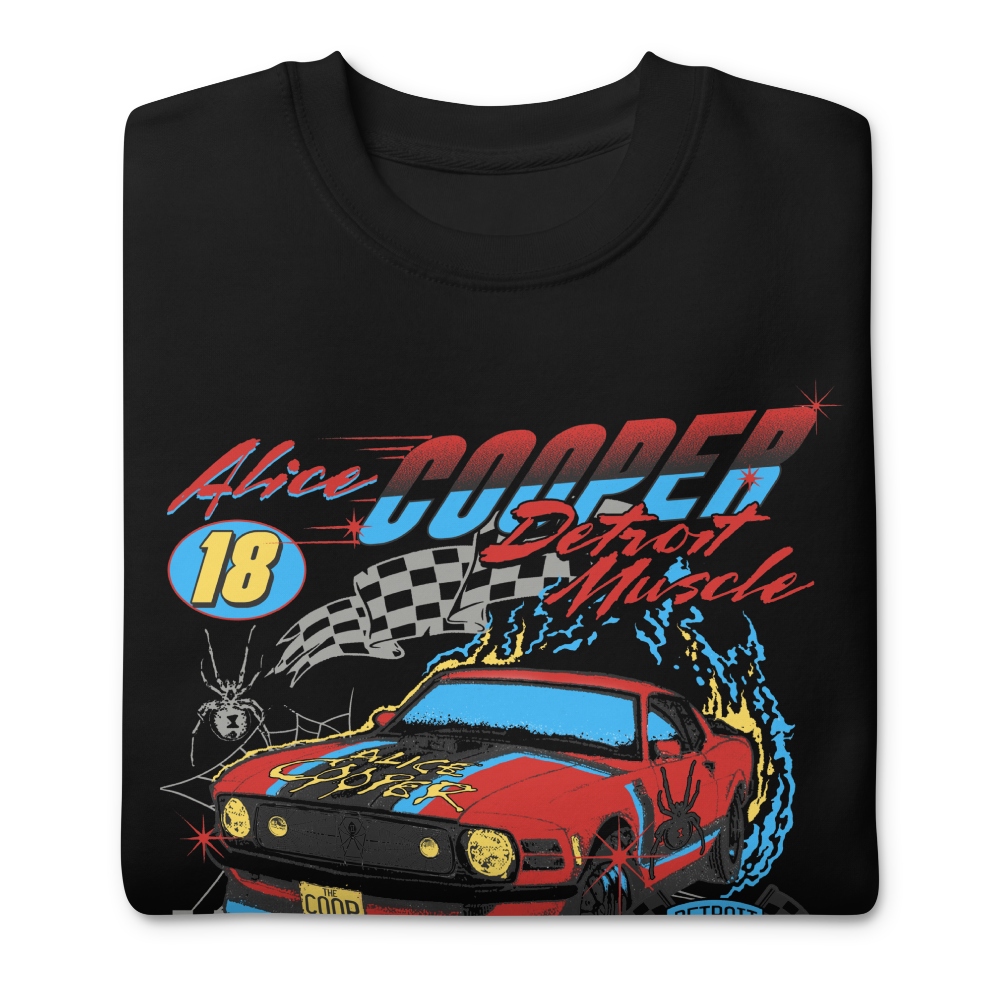 MerchMoment Alice Cooper - Racecar Sweatshirt Black