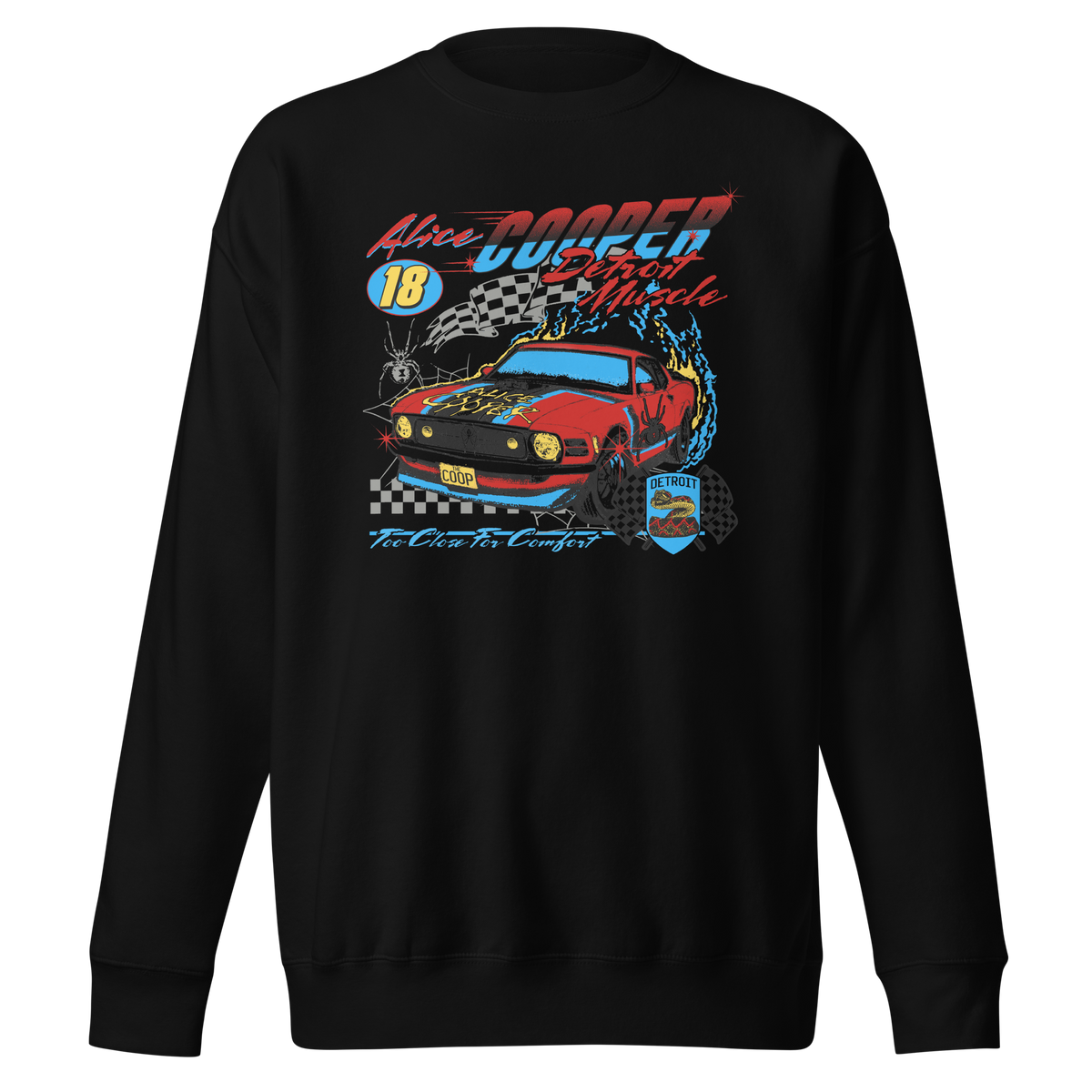MerchMoment Alice Cooper - Racecar Sweatshirt Black