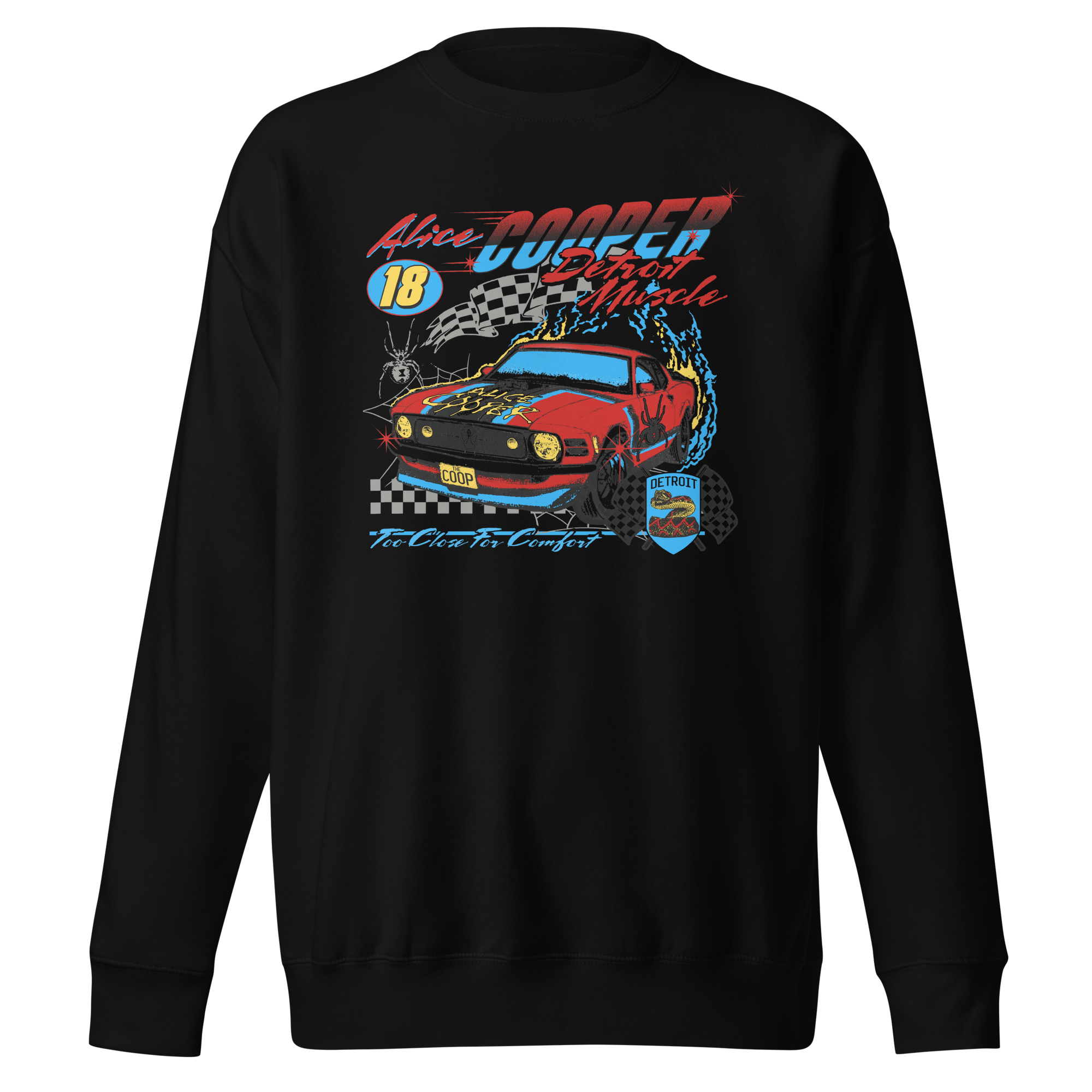 MerchMoment Alice Cooper - Racecar Sweatshirt Black