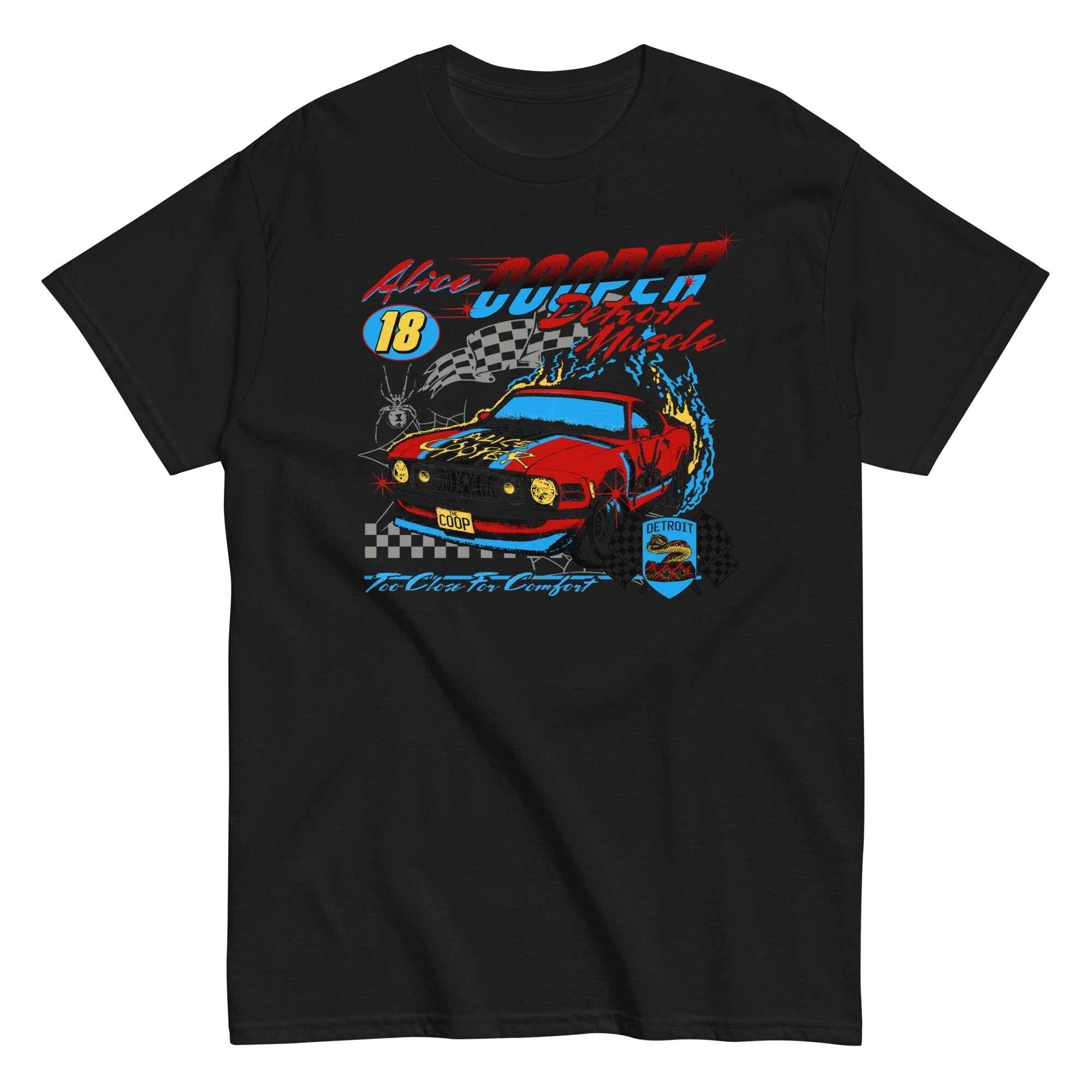 MerchMoment Alice Cooper - Racecar T-Shirt Black