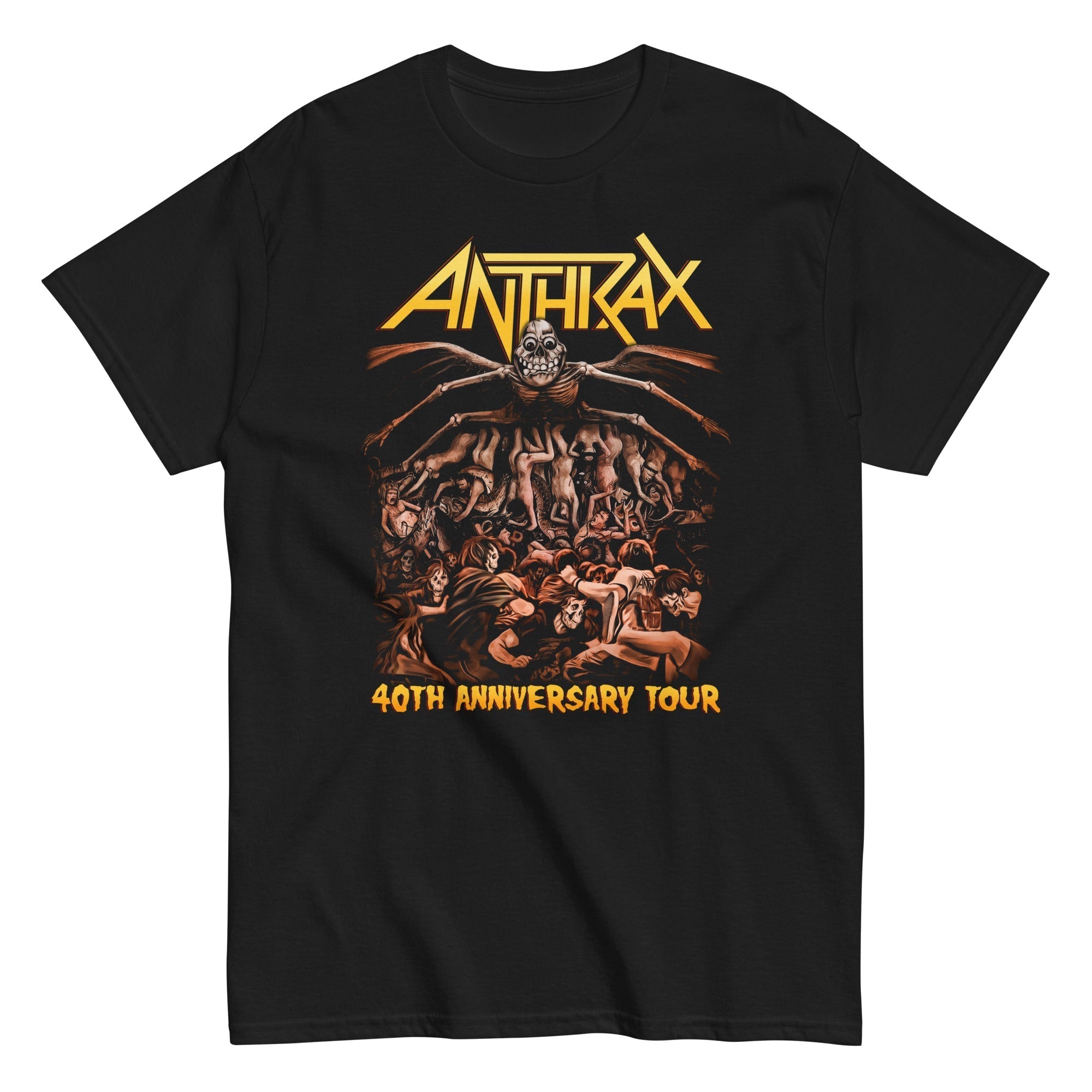 MerchMoment Anthrax - 40th Anniversary Tour T-Shirt Black