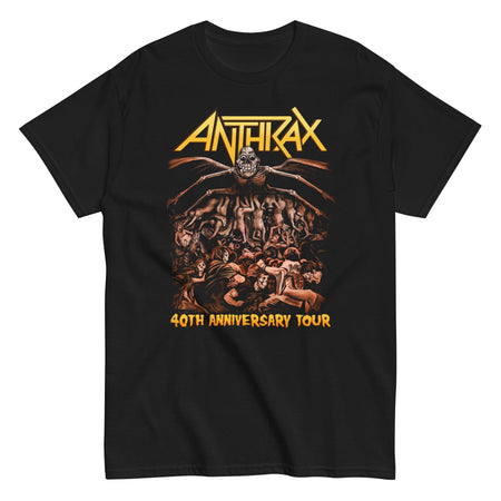 MerchMoment Anthrax - 40th Anniversary Tour T-Shirt Black