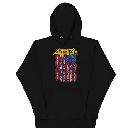 MerchMoment Anthrax - American Flag Hoodie Black