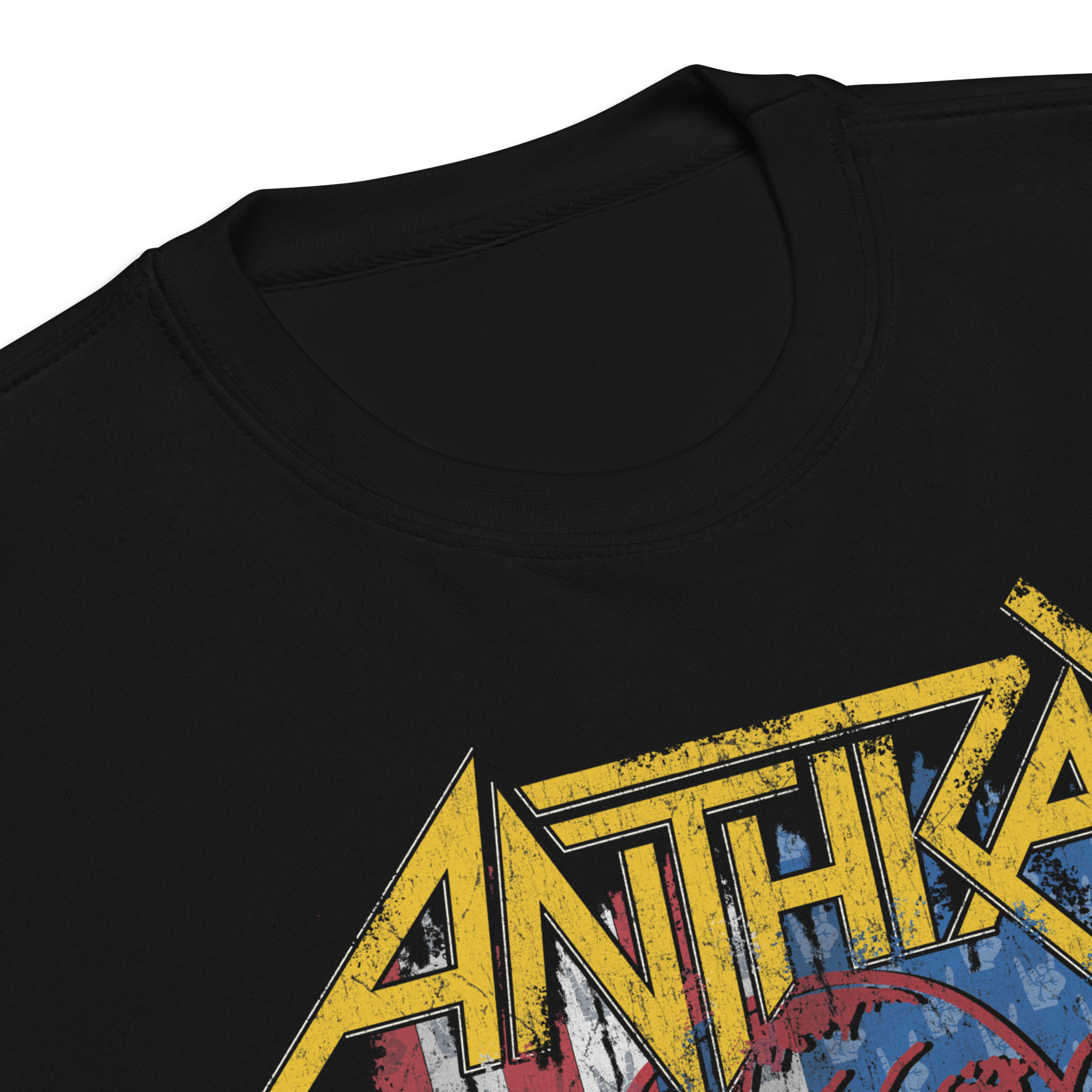 MerchMoment Anthrax - American Flag Sweatshirt Black