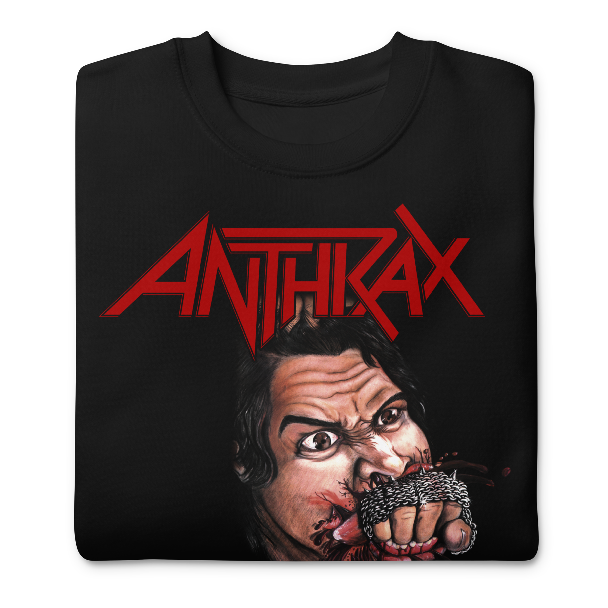 MerchMoment Anthrax - Bite Your Hand Sweatshirt Black