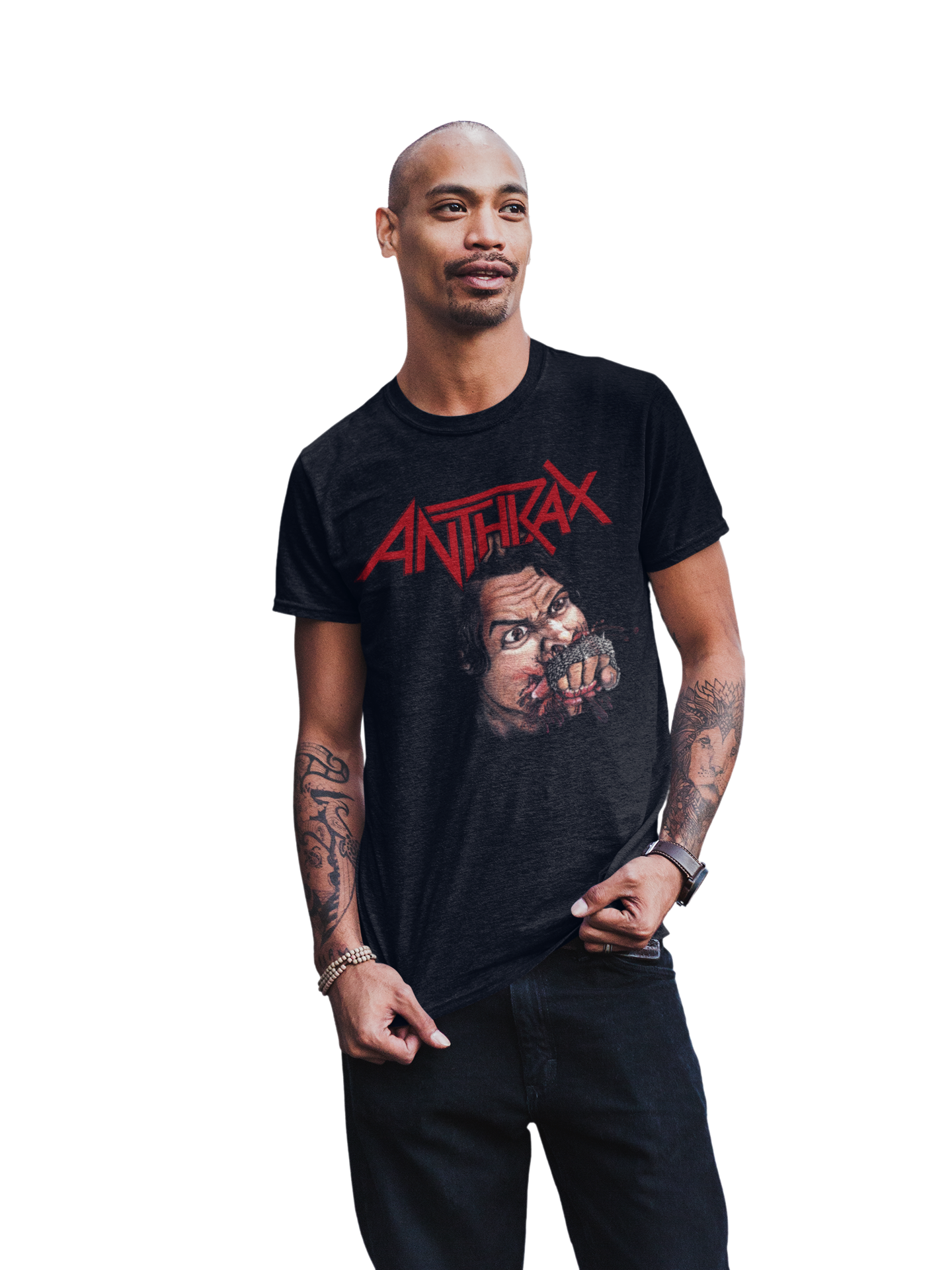 MerchMoment Anthrax - Bite Your Hand T-Shirt Black