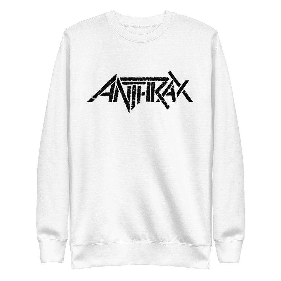 MerchMoment Anthrax - Classic Logo Sweatshirt White