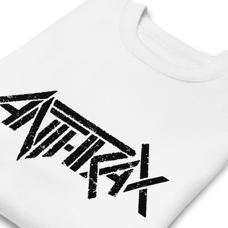 MerchMoment Anthrax - Classic Logo Sweatshirt White