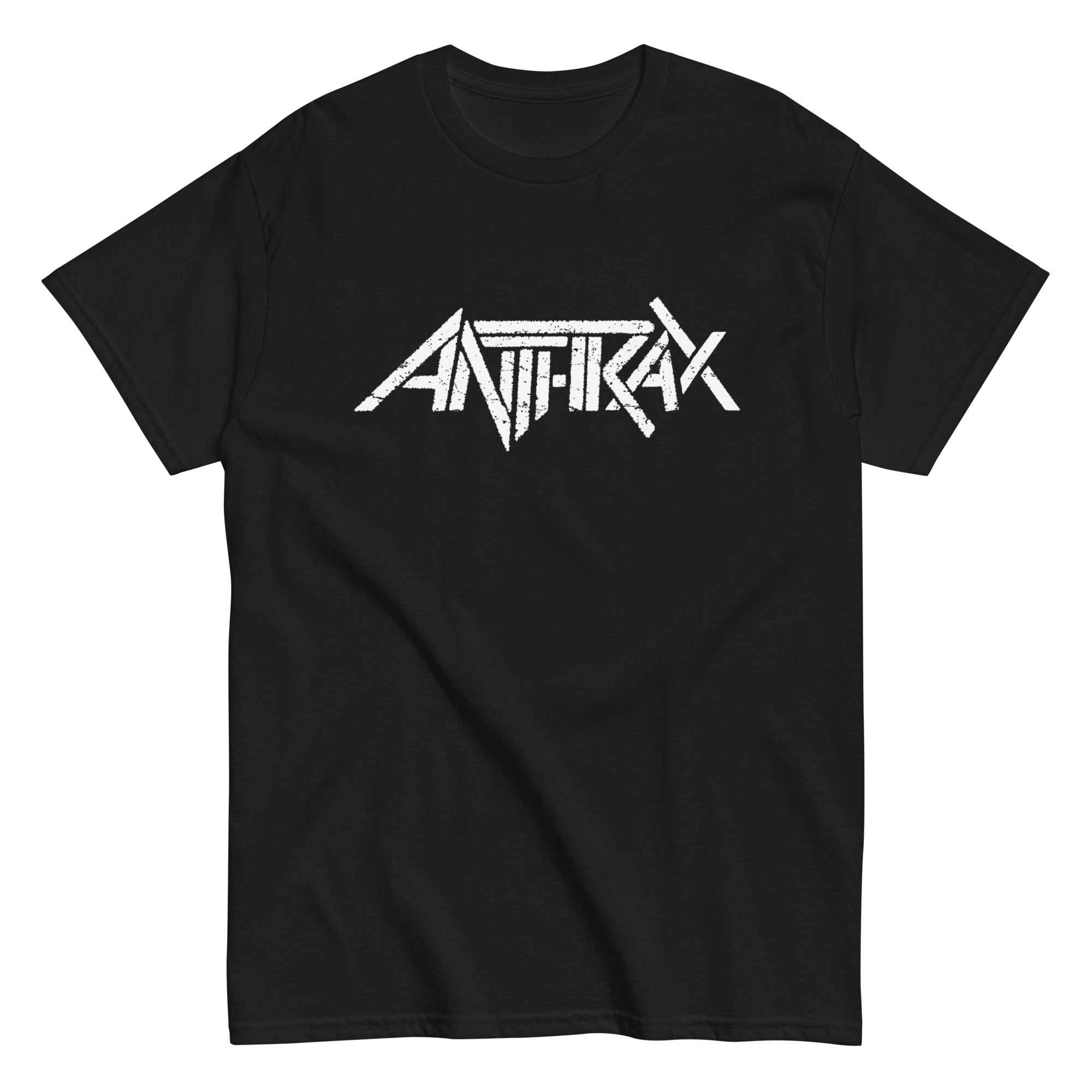 MerchMoment Anthrax - Classic White Logo T-Shirt Black