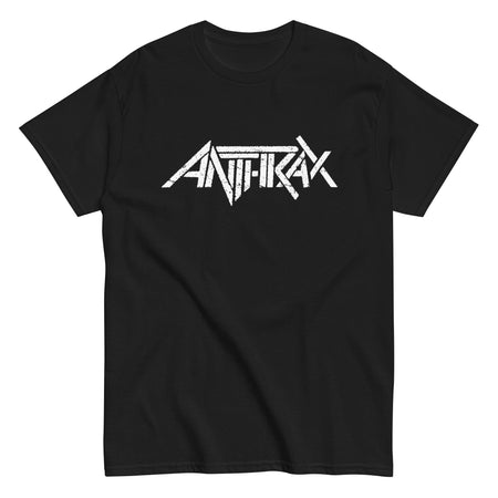 MerchMoment Anthrax - Classic White Logo T-Shirt Black