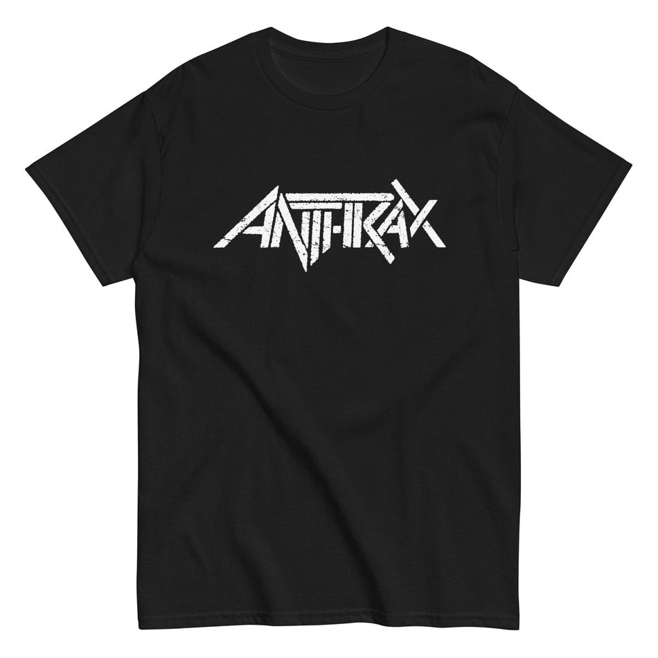 MerchMoment Anthrax - Classic White Logo T-Shirt Black