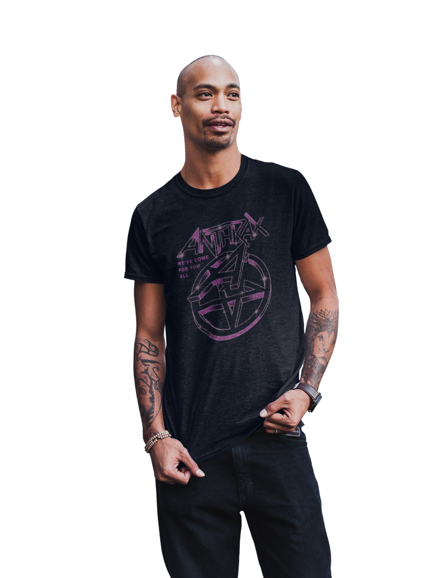 MerchMoment Anthrax - Double A T-Shirt Black