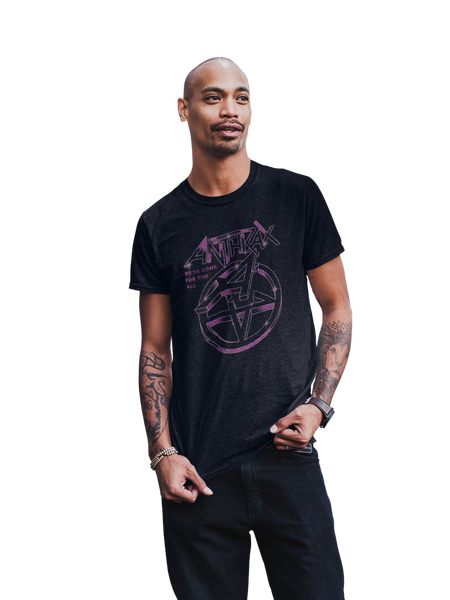 MerchMoment Anthrax - Double A T-Shirt Black