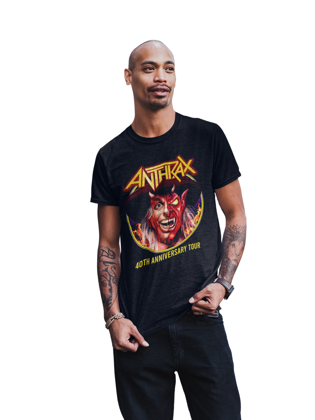 MerchMoment Anthrax - Half Devil T-Shirt Black