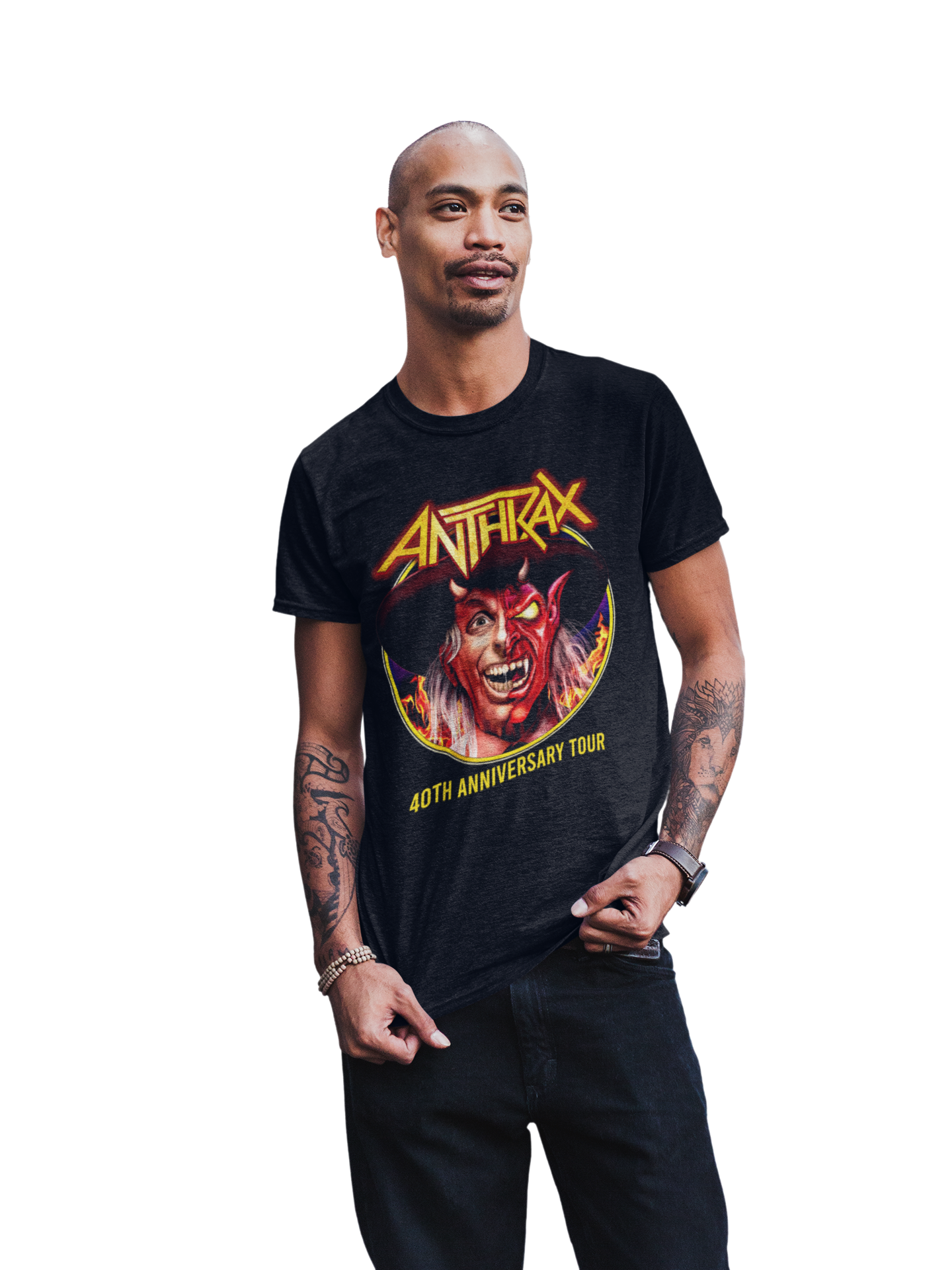 MerchMoment Anthrax - Half Devil T-Shirt Black