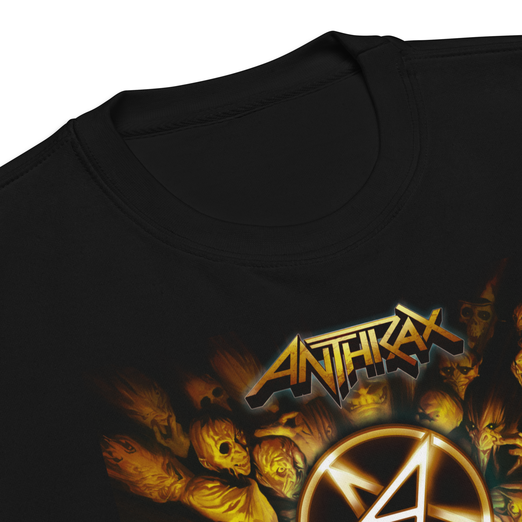 MerchMoment Anthrax - Pentagram Logo Sweatshirt Black