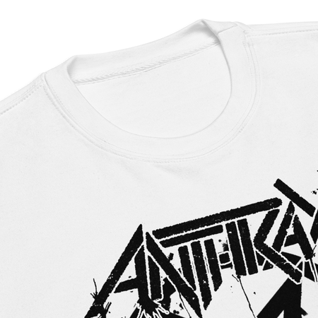 MerchMoment Anthrax - Pentagram Logo Sweatshirt White