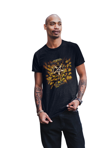 MerchMoment Anthrax - Pentagram Logo T-Shirt Black