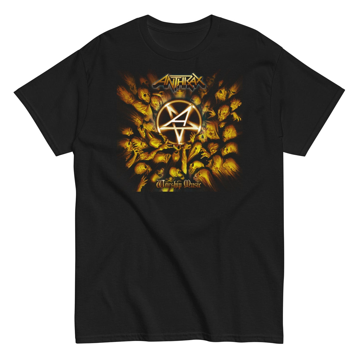MerchMoment Anthrax - Pentagram Logo T-Shirt Black