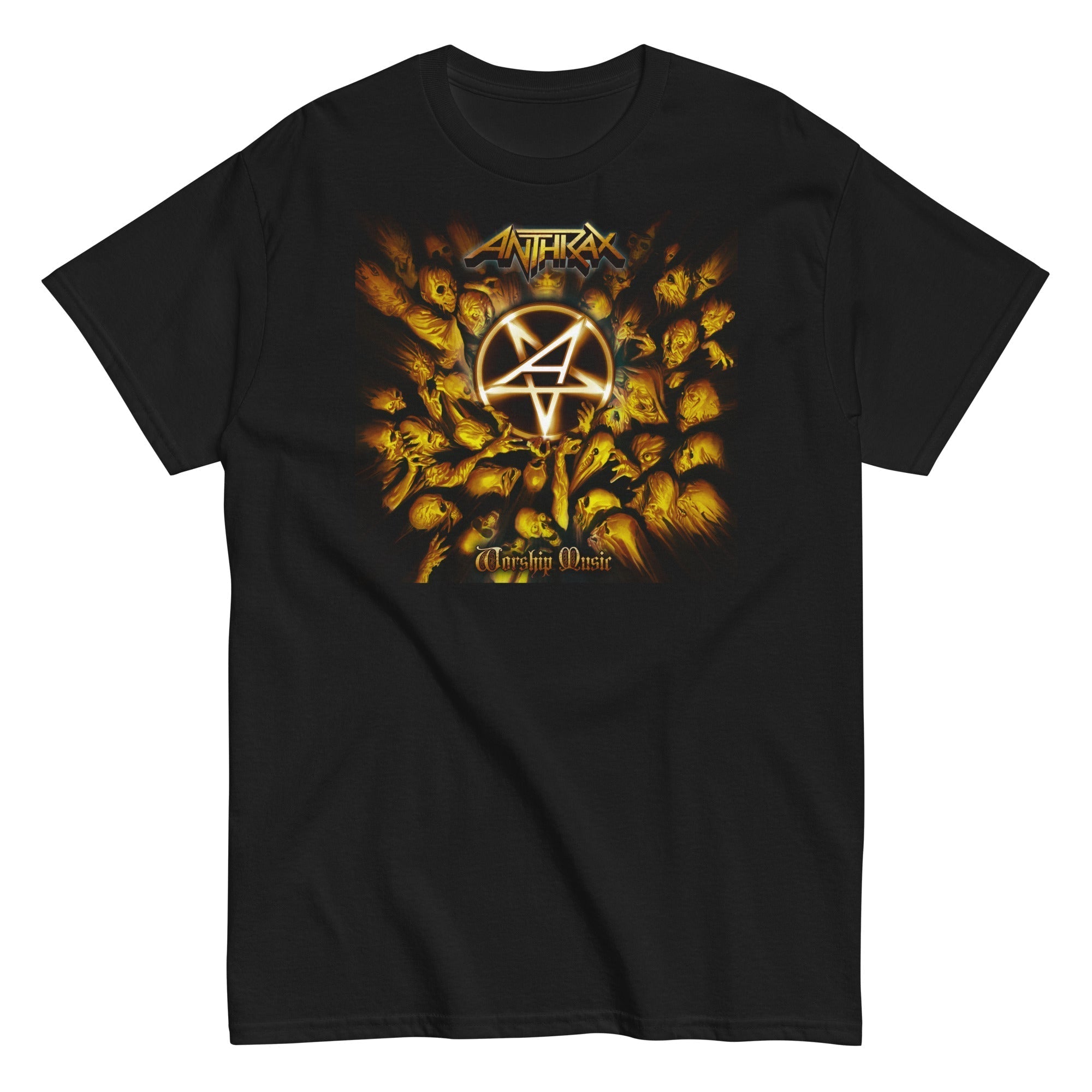 MerchMoment Anthrax - Pentagram Logo T-Shirt Black