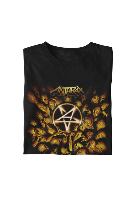 MerchMoment Anthrax - Pentagram Logo T-Shirt Black