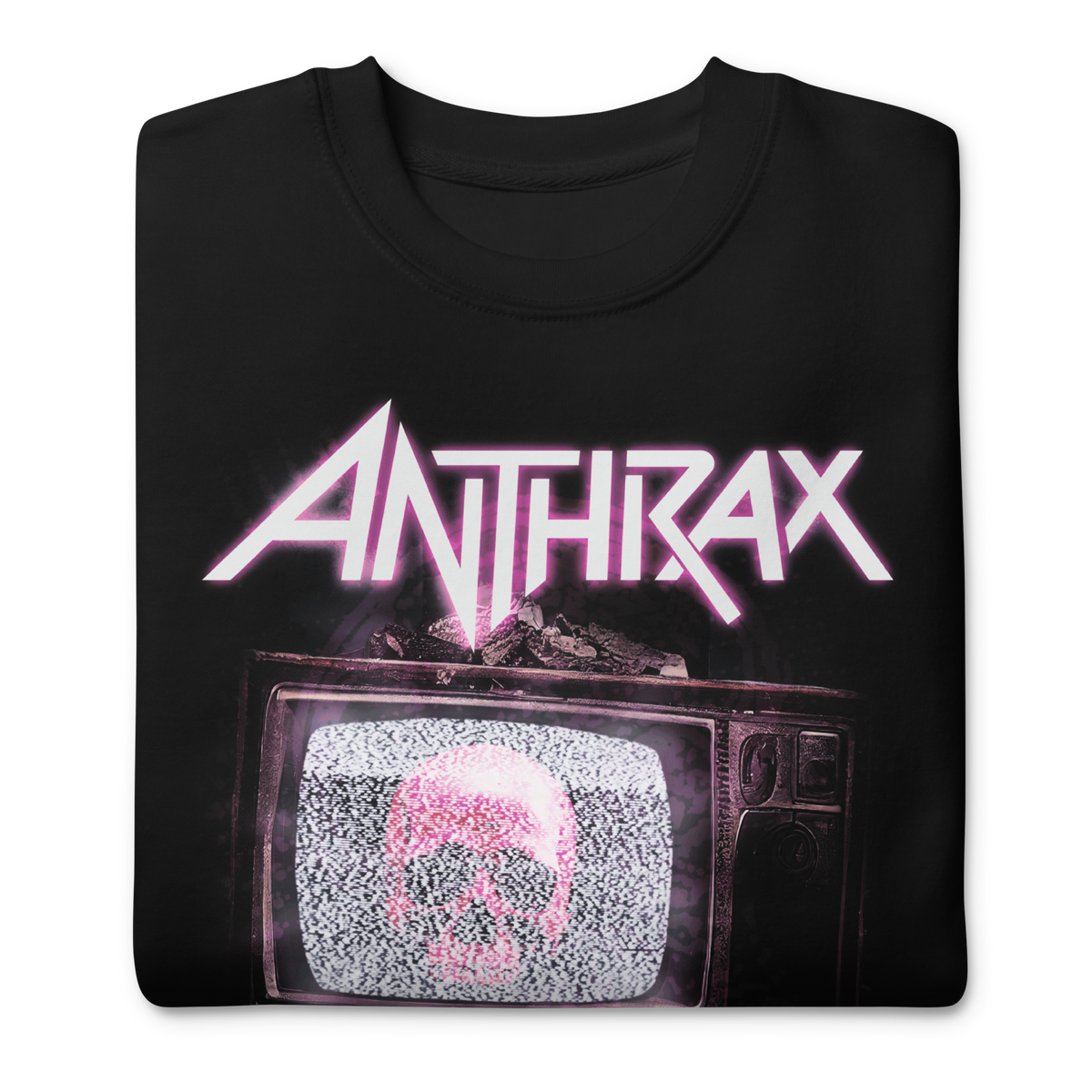 MerchMoment Anthrax - Skull TV Sweatshirt Black