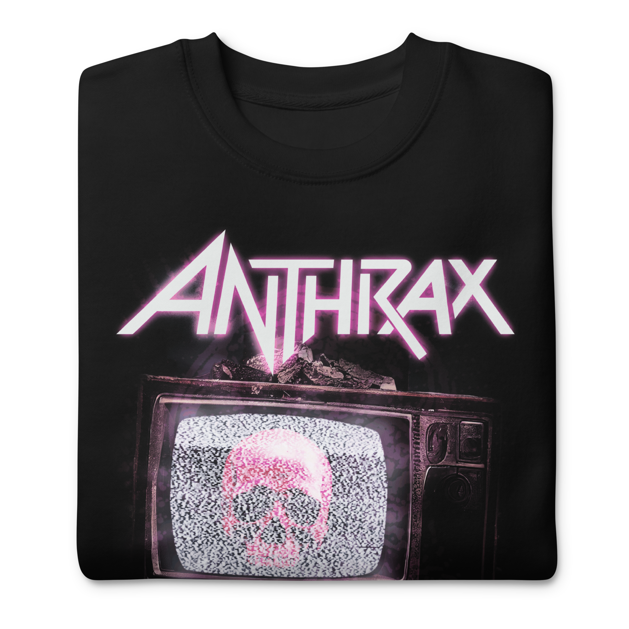 MerchMoment Anthrax - Skull TV Sweatshirt Black