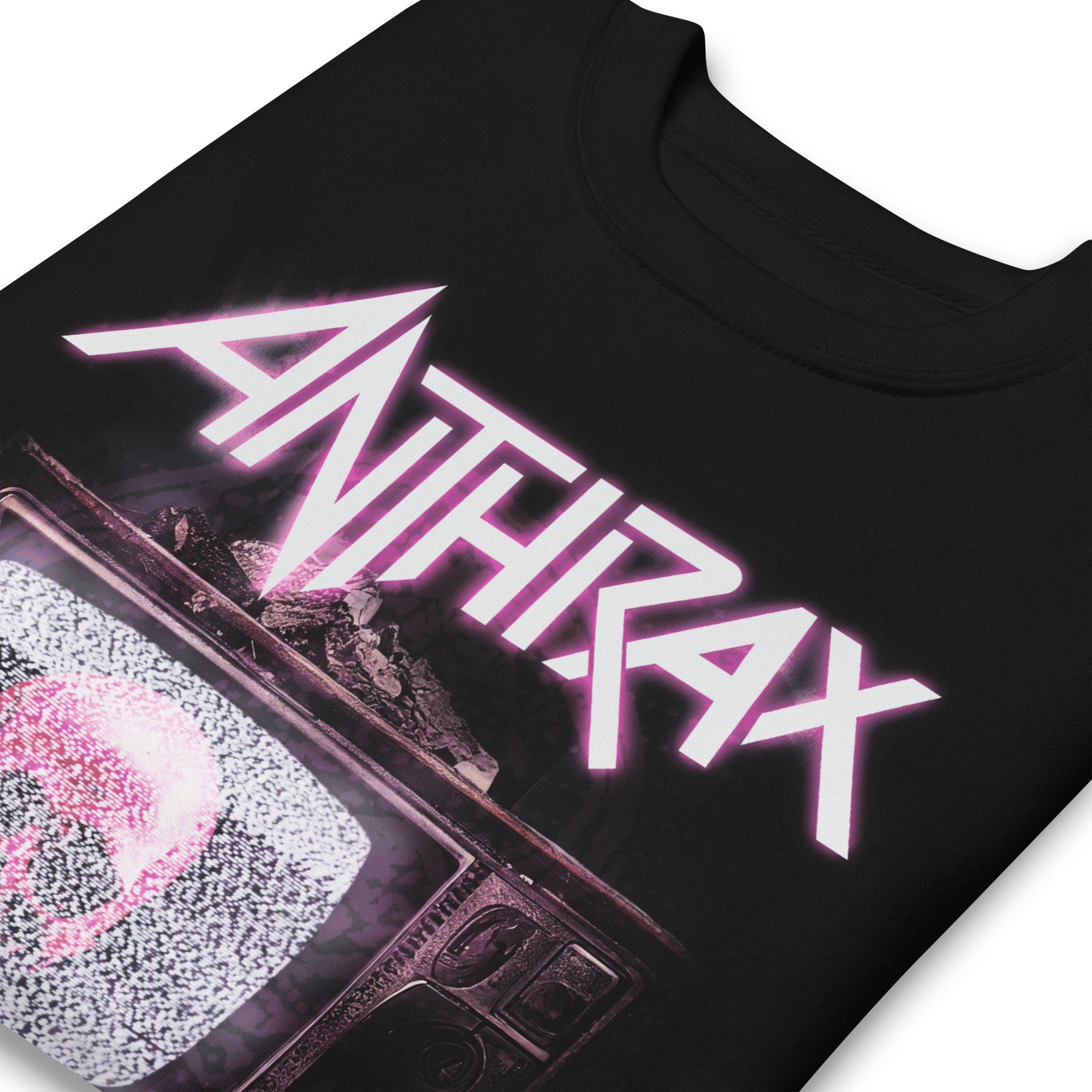 MerchMoment Anthrax - Skull TV Sweatshirt Black