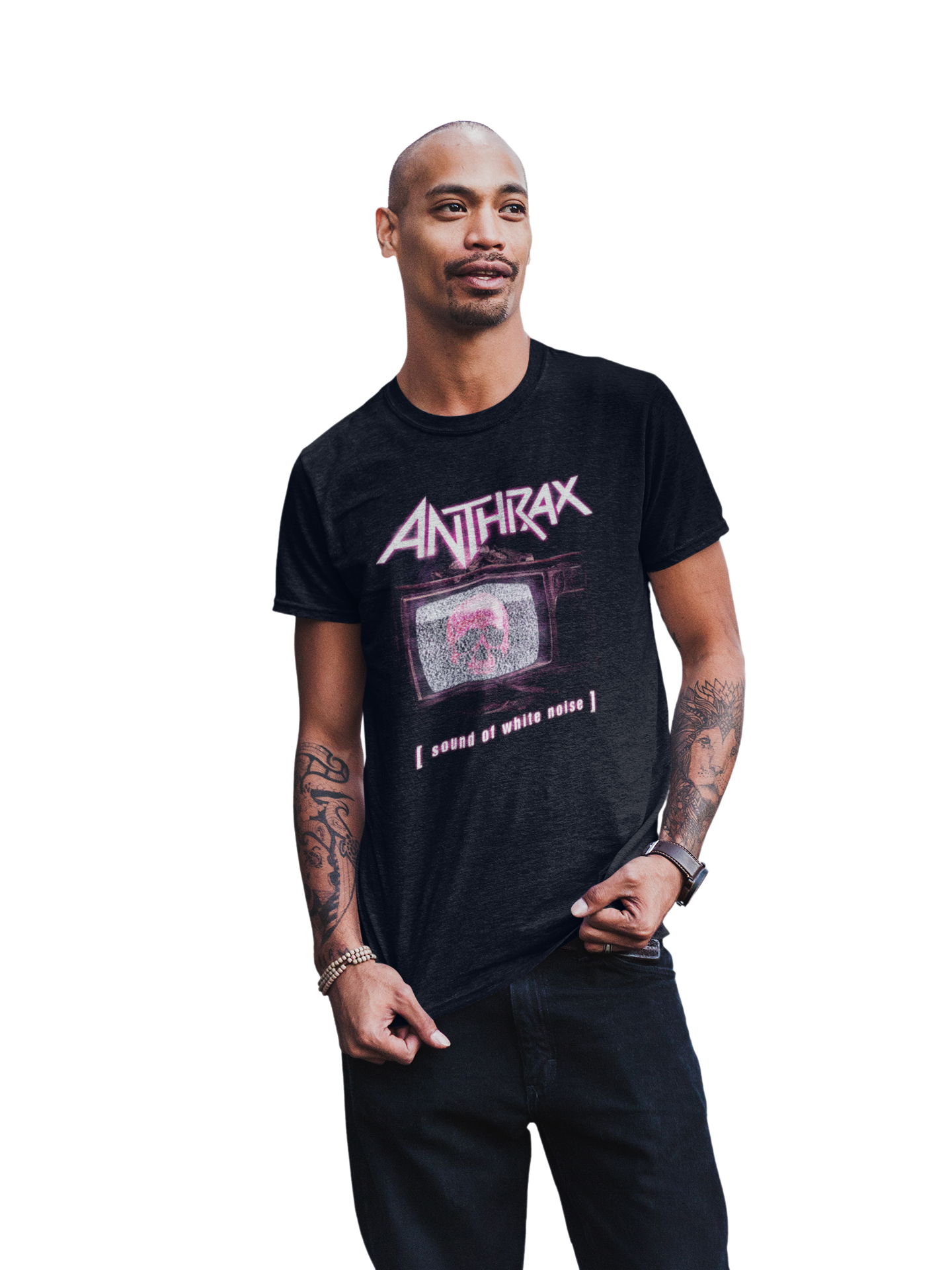 MerchMoment Anthrax - Skull TV T-Shirt Black