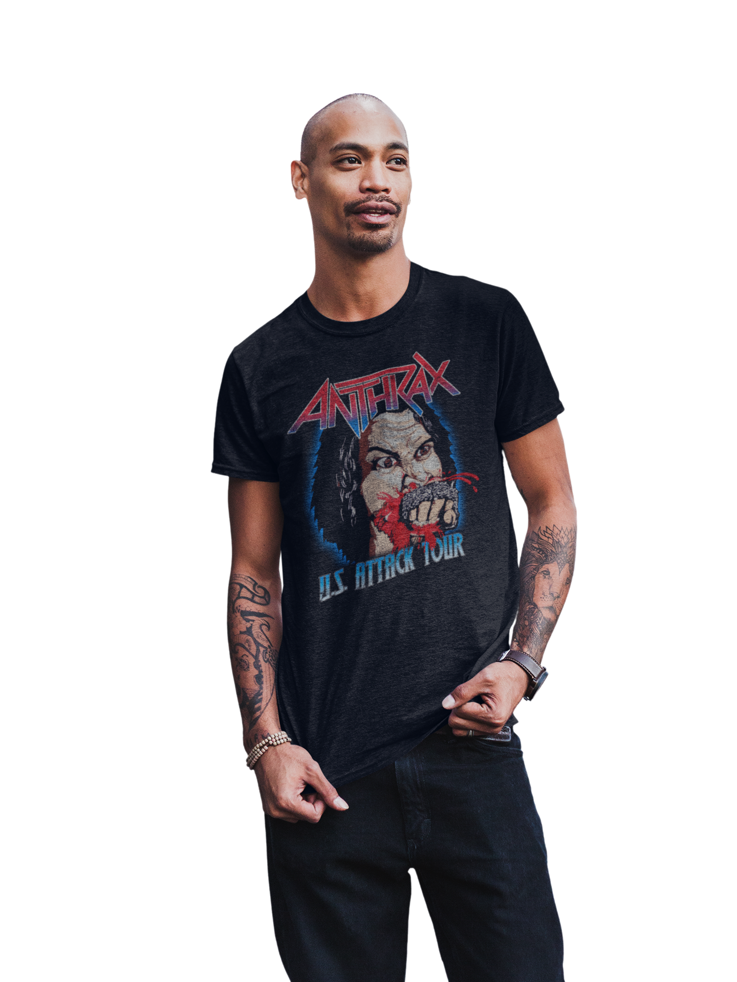 MerchMoment Anthrax - US Attack Tour T-Shirt Black