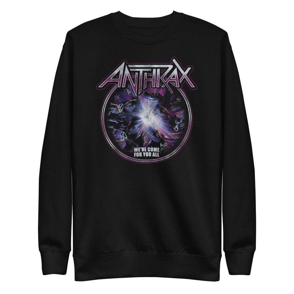 MerchMoment Anthrax - We've Come For You All Sweatshirt Black