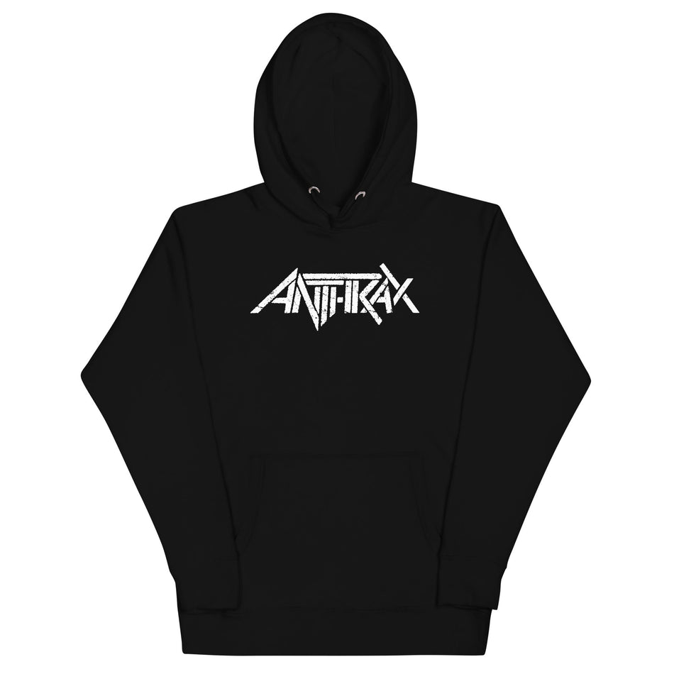 MerchMoment Anthrax - White Core Logo Hoodie Black