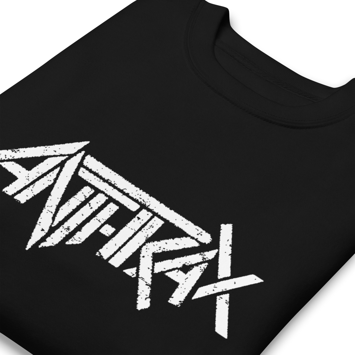MerchMoment Anthrax - White Core Logo Sweatshirt Black
