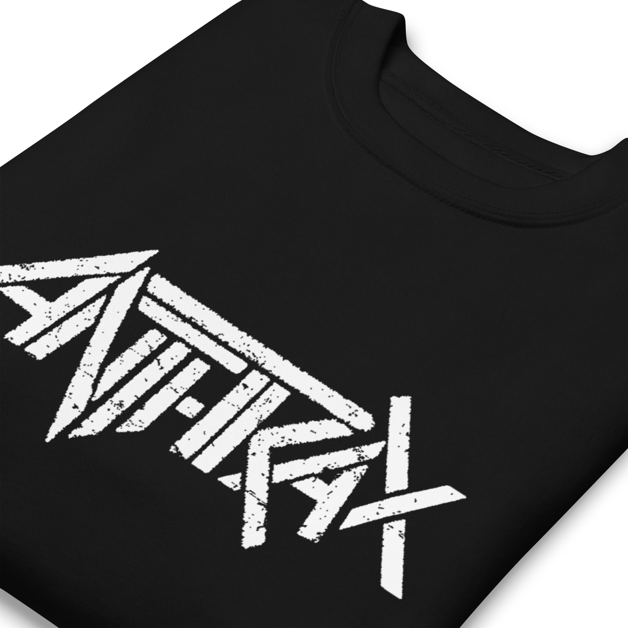 MerchMoment Anthrax - White Core Logo Sweatshirt Black