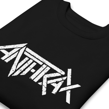 MerchMoment Anthrax - White Core Logo Sweatshirt Black
