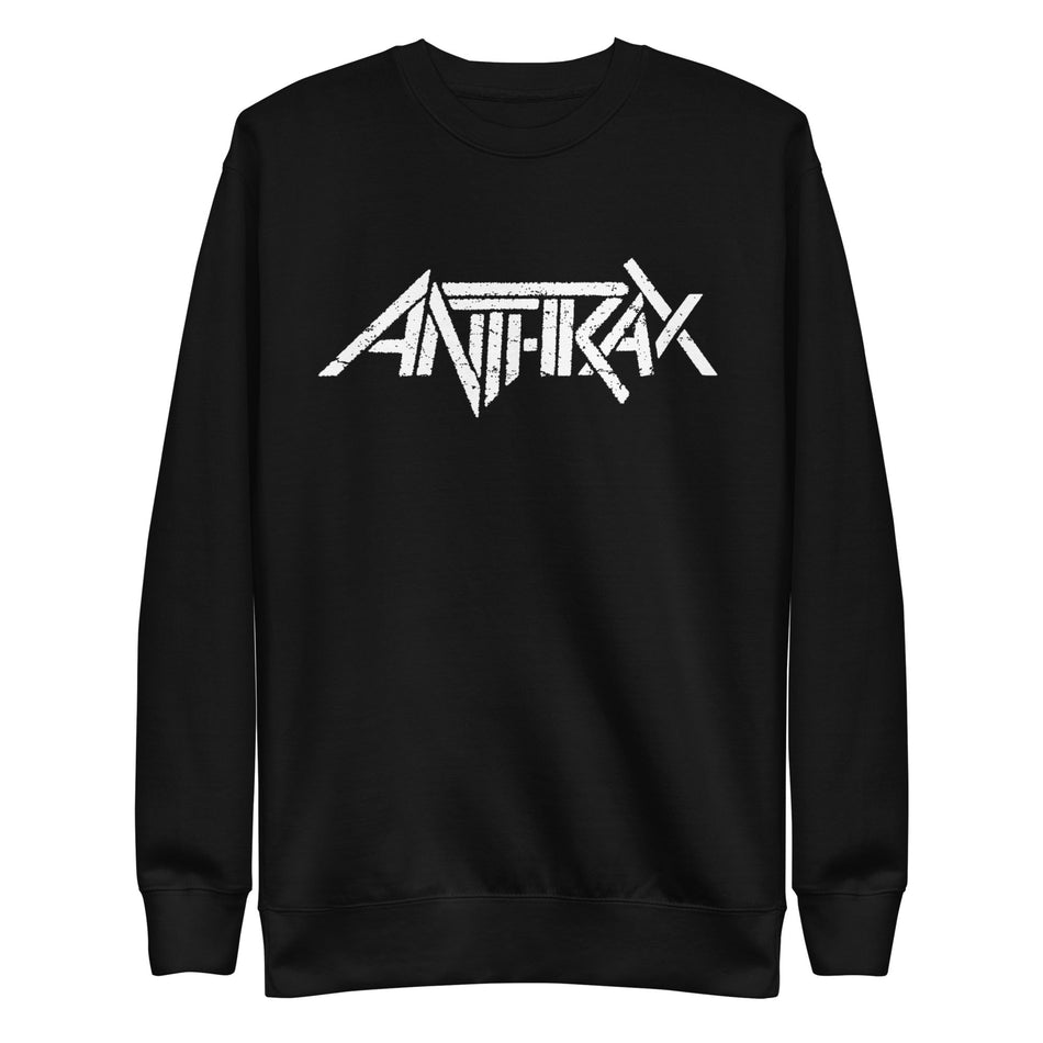 MerchMoment Anthrax - White Core Logo Sweatshirt Black