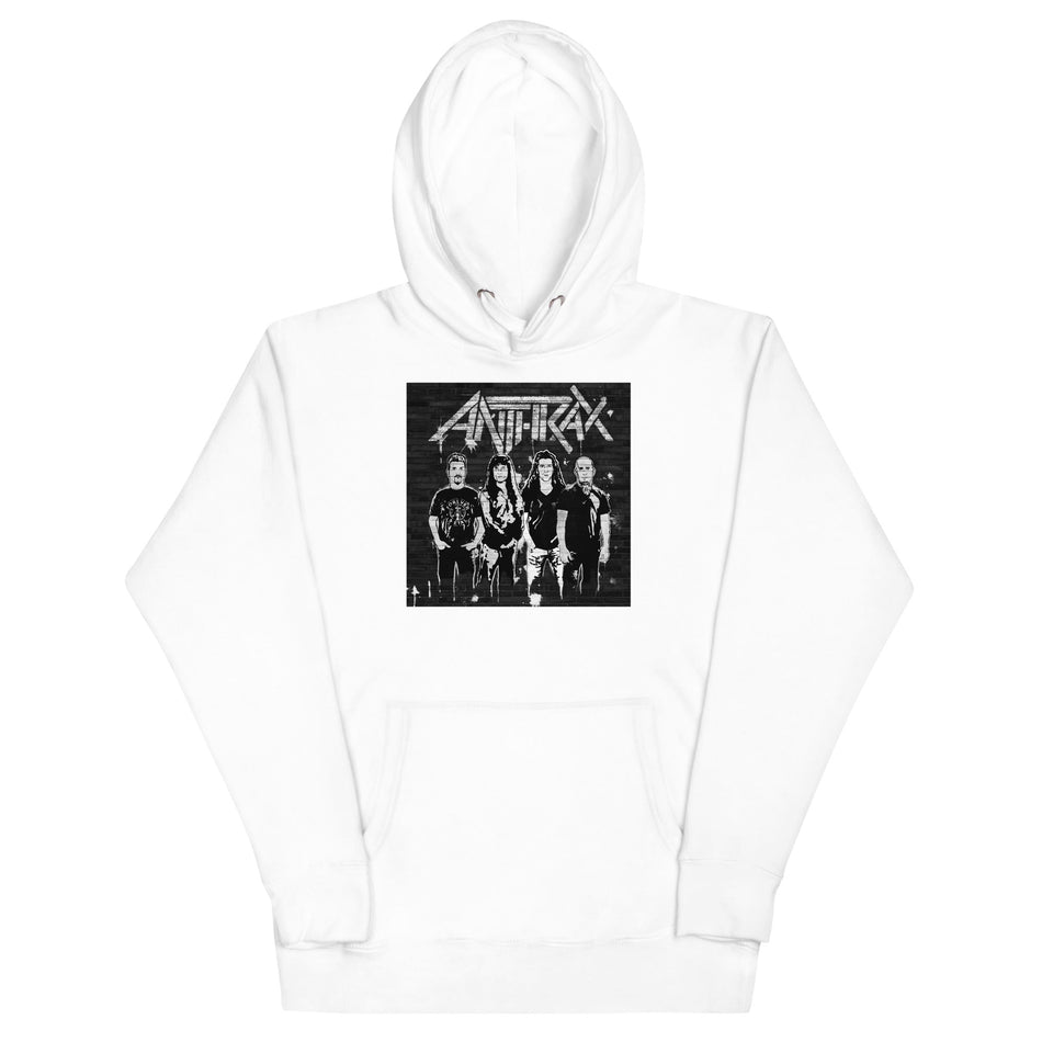 MerchMoment Anthrax - With the Band Hoodie White
