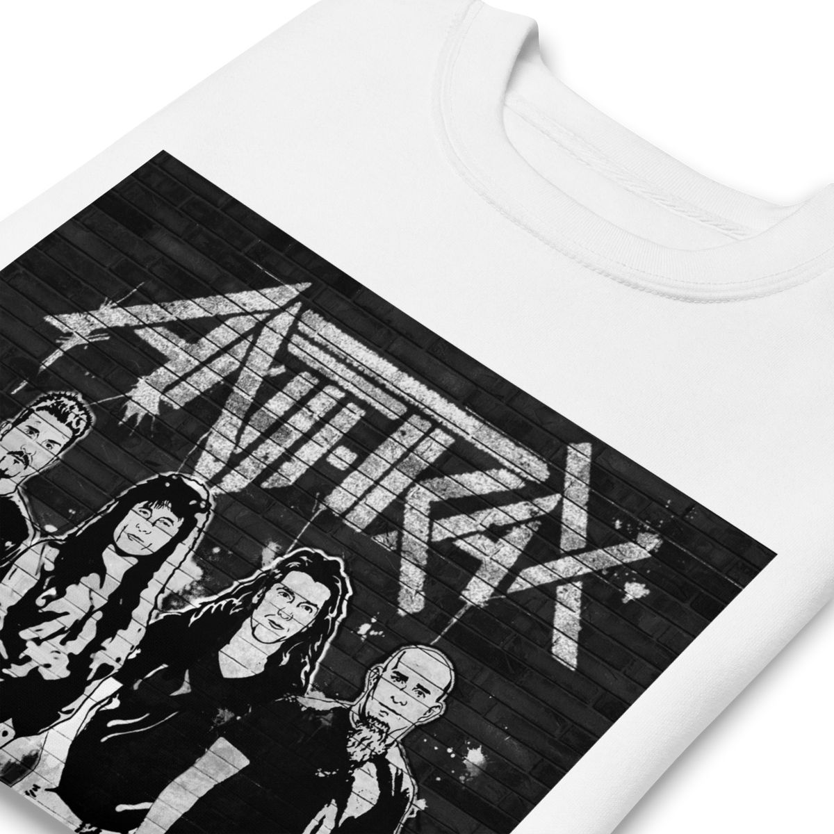 MerchMoment Anthrax - With the Band Sweatshirt White