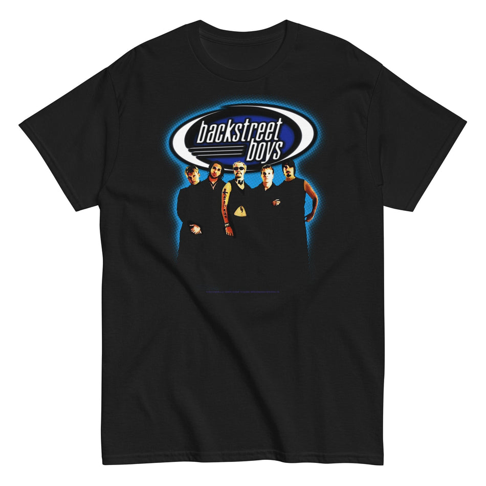 MerchMoment Backstreet Boys - Blue Glow T-Shirt Black