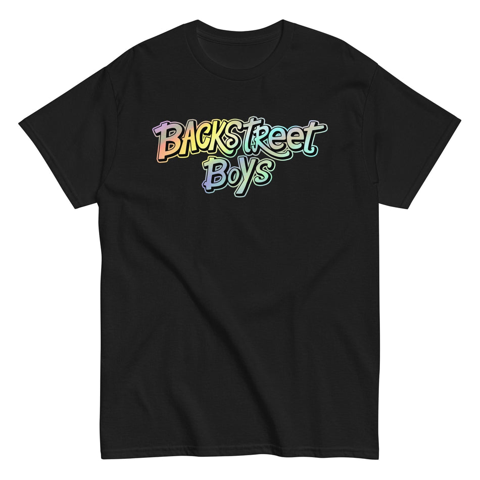 MerchMoment Backstreet Boys - Gradient Logo T-Shirt Black