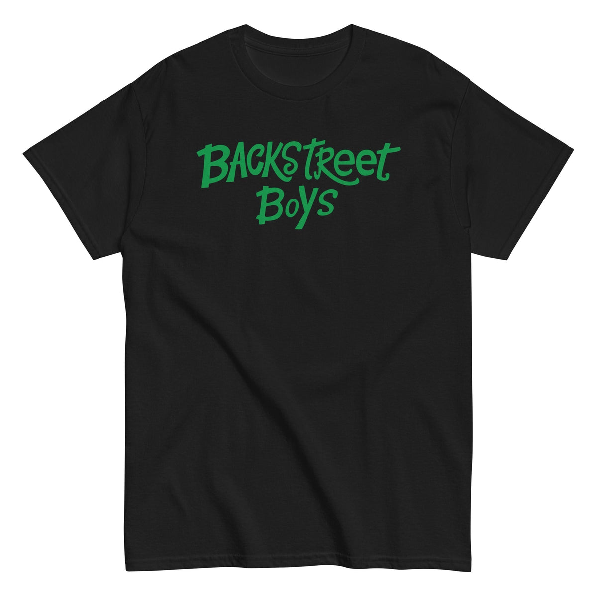 MerchMoment Backstreet Boys - Green Logo T-Shirt Black
