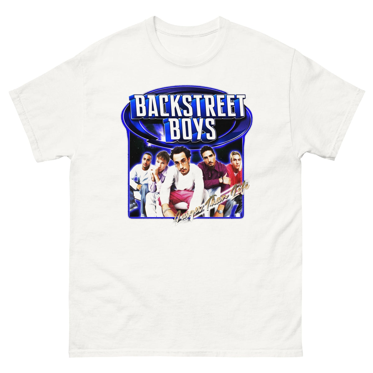 MerchMoment Backstreet Boys - Larger Than Life T-Shirt White